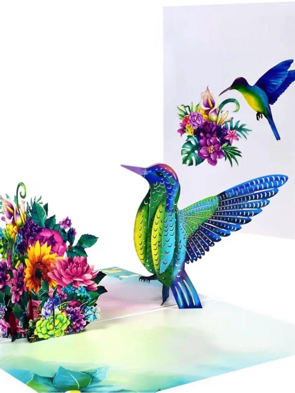 CNLTIHEKA 3D hummingbird card